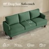 GYIIYUO 89" 3 Seater Sofa Couch with Deep Seats, Upholstered Sofa with Armrests, Comfy Couches for Living Room, Apartment and Office - 2 of 4