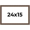 PosterPalooza | Elegant Brown Picture Frame - UV Acrylic, Backing Board, Hanging Hardware Included - 2 of 4