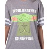 Star Wars Women's The Mandalorian Baby Yoda Grogu Nightgown Pajama Shirt Grey - 3 of 4