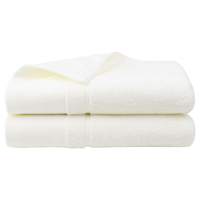 PiccoCasa Soft 100% Combed Cotton 600 GSM Highly Absorbent for Bathroom Shower Bath Towel Set, 1 of 5