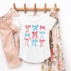 The Juniper Shop Patriotic Bows Stacked Coquette Flutter Sleeve Tee - 3 of 4