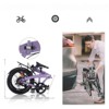 DSVIMOY 20 Inch Folding Bike, 7 Speed City Bike, Purple, 59.06 "*24.02"*38.98" - 4 of 4