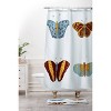 Elisa Bell Fall Butterflies Memory Foam Bath Rug Blue - Deny Designs - image 2 of 3