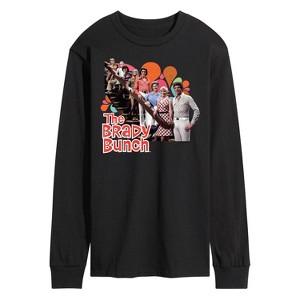 Men's - The Brady Bunch - Family Photo Long Sleeve Graphic T-Shirt - 1 of 3