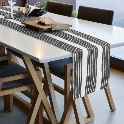 1 Pc Cotton Stripe for Family Dinners Party Table Runner Cloth - PiccoCasa