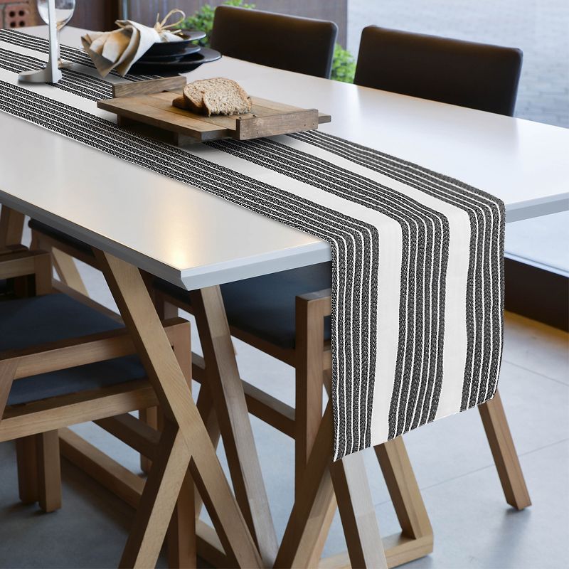 1 Pc Cotton Stripe for Family Dinners Party Table Runner Cloth - PiccoCasa, 1 of 6