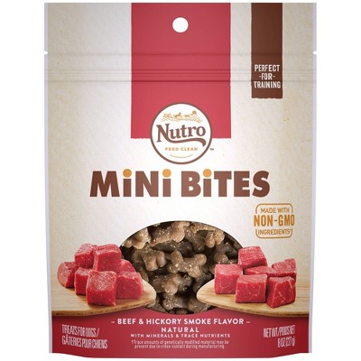 Photo 1 of Nutro Feed Clean Mini Bites Beef  Hickory Dog Treats - 8oz