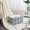 PiccoCasa Foldable Linen Fabric Drawstring Closure Closet Decorative Storage Bins - 4 of 4