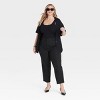 Women's High-Rise Straight Leg Trousers - Ava & Viv™ - 3 of 3