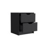 NicBex Nightstand with Drawers,Modern Side Table with Storage Space and Wood Frame,Bedside Table for Bedroom,Living Room - 4 of 4