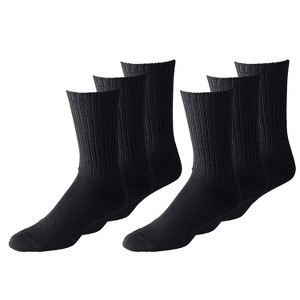 Mechaly Unisex Crew Athletic Sports Cotton Socks 25 Pack - 1 of 4