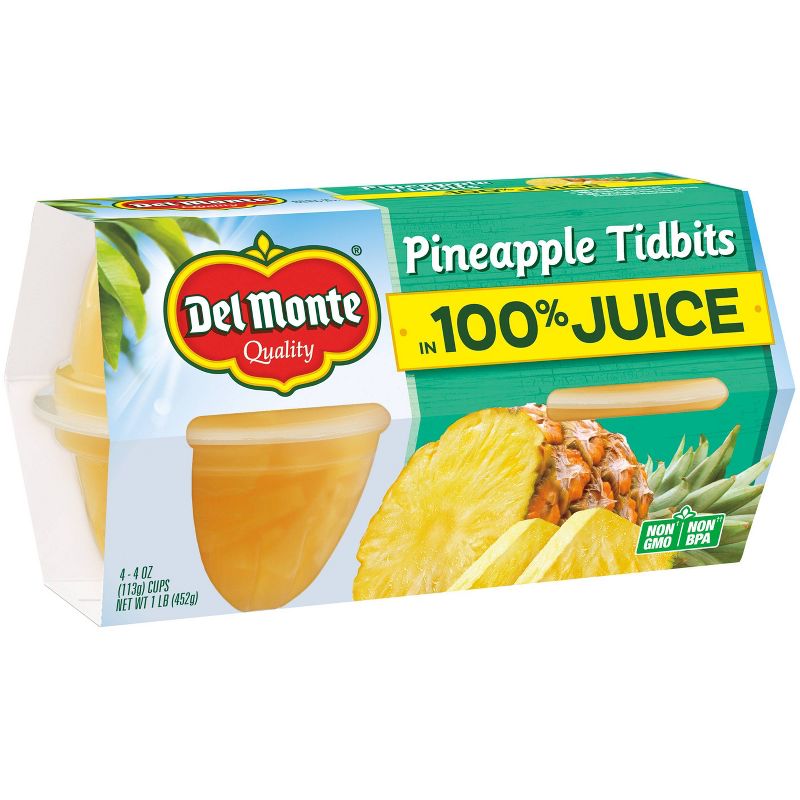 Del Monte Pineapple Tidbits - 4oz/4pk, 3 of 5