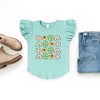 The Juniper Shop Smiley Clover Daisy Toddler Flutter Sleeve Tee - 2 of 3