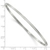 Black Bow Jewelry 3mm Stainless Steel Classic Polished Flat Bangle Bracelet - 4 of 4