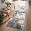 Indoor Modern Abstract Non Slip Area Rugs, Washable Low Pile Contemporary Floor Carpet for Home Office - 2 of 4