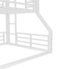 Kumasinova Bunk Bed,Metal Triple Bunk Bed with Ladder,Safety Guardrails for Kids,Bedroom,Noise-reduced Design - 4 of 4