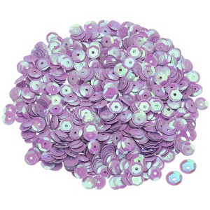 Unique Bargains Loose Shine Smooth Craft Sewing Cup Iridescent Sequins 2400 Pcs - 1 of 4