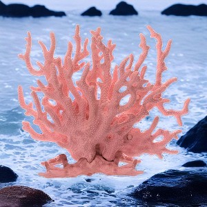 Simulation Artificial Aquarium Plants Water Grass, Multi-Purpose Silicone Ornament Coral Sea Tree Fish Tank Landscaping for Pond Decor - 1 of 3