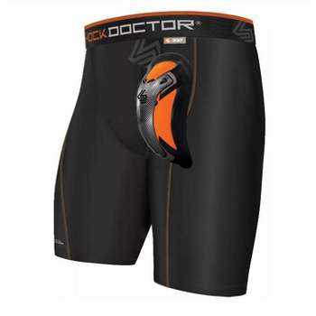 Shock Doctor Adult Ultra Pro Boxer Compression Shorts with Ultra Carbon Flex Cup - Black M