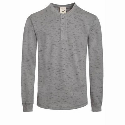 Men's 's Long Sleeve Henley Shirt - Zexi
