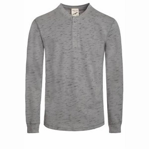 Men's 's Long Sleeve Henley Shirt - Zexi - 1 of 2