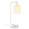 Modern Iron Desk Lamp with USB Port and Glass Shade - Lalia Home - 2 of 4