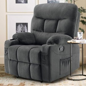 SEVOBAL Sofas Small Recliner Chair for Home Living Room, Bedroom, Indoor Sofas for Adults, Gray,33.5"*28.9"*40.9" - 1 of 4