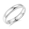 Pompeii3 5mm Milgrain Plain High Polished Dome Wedding Band 10k White, Yellow, Rose Gold - 2 of 4