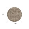 Chocolate And Beige Geometric Washable Indoor Outdoor Area Rug - 3 of 4