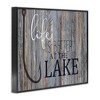 Stupell Industries Life's Better at Lake Phrase Framed Giclee Art, Black, 20" x 16" - 2 of 4