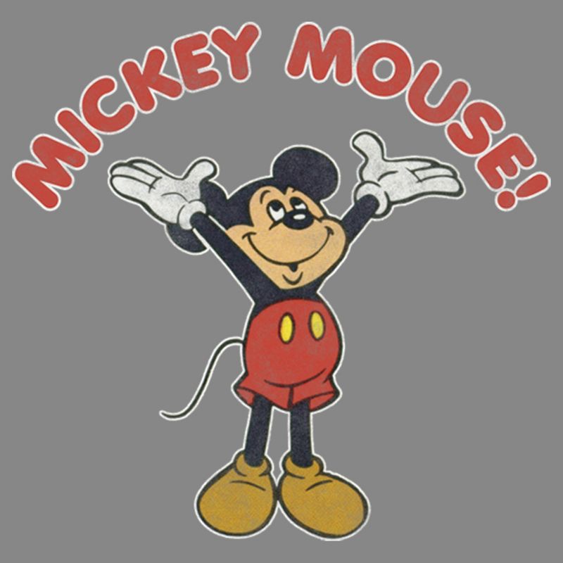 Boy's Disney Mickey Mouse Retro Distressed Performance Tee, 2 of 5