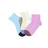 Anna-Kaci Renaissance Women 3-Pair Ankle Socks Set Assorted Patterns Featuring Colorblock, Cartoon Characters, and Butterfly Prints - 2 of 4
