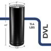 DuraVent DVL 6DVL-48 6 Inch Galvanized Steel Double Wall Stove Pipe, Black - 3 of 4
