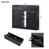 2-Tier Shoe Storage Rack: Modern 4-Drawer Tipping Buckets, Freestanding Cabinet - 3 of 3