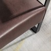 Mid-Century Modern Accent Chair with Brushed Metal Frame, Padded Armrest and Thick Seat Cushion - 4 of 4