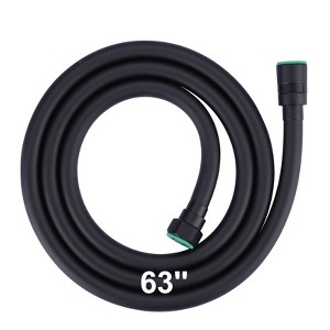 WOWOW PVC 63 in. Shower Head Hose in Matte Black - 1 of 4