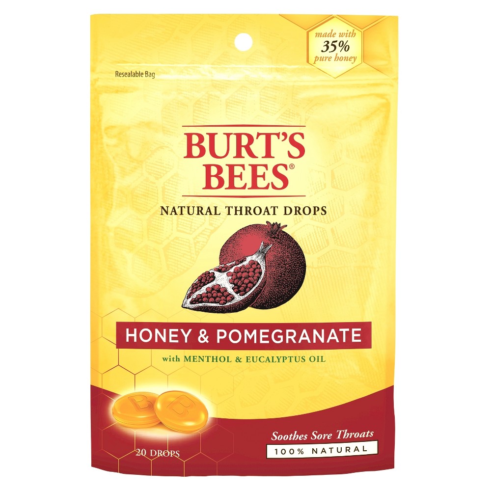 UPC 792850014435 product image for Burt's Bees Natural Throat Drops - Honey and Pomegranate - 20ct | upcitemdb.com