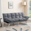 Sapphtopaz Futon Couch Sofa - Convertible Sofa Bed with Comfortable Upholstery, Space-Saving Furniture for Living Room, Bedroom & Small Spaces - 3 of 4
