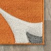 Nuloom Gabriela Geometric 4x6 Area Rug for Living Room Bedroom Dining Room Kitchen, Deep Orange/White - 4 of 4