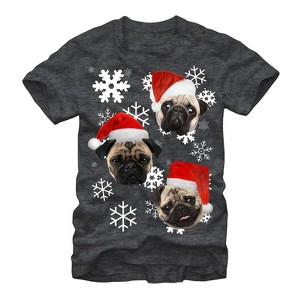 Men's Lost Gods Ugly Christmas Pug T-Shirt - 1 of 4