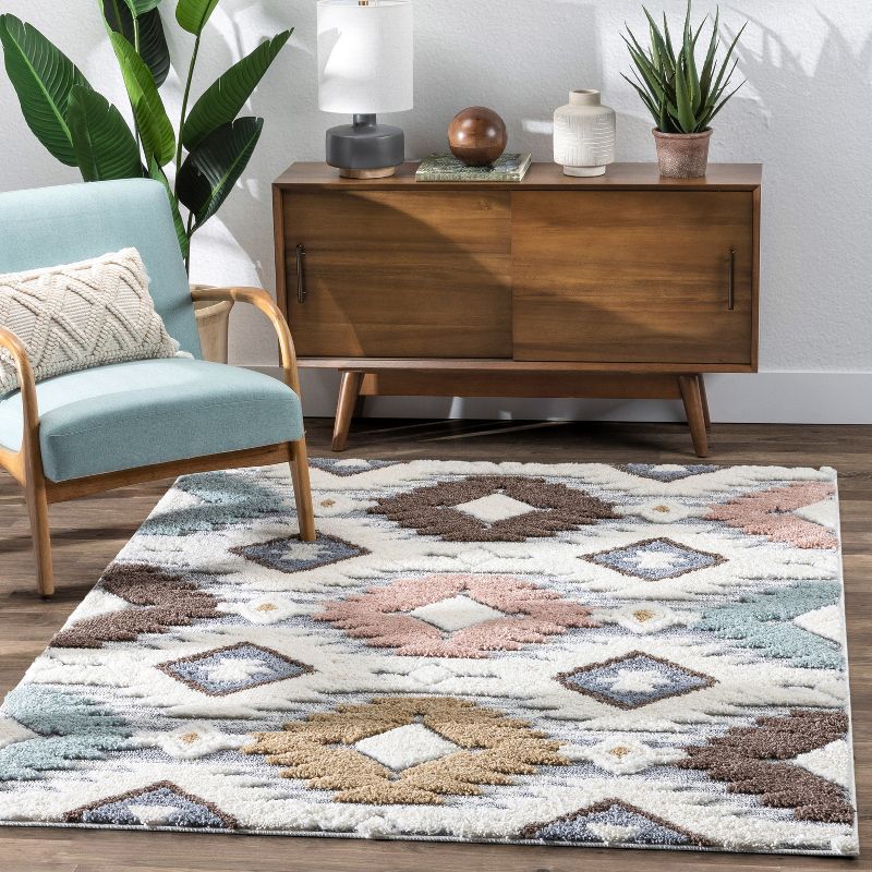 Well Woven Ares High-lo Pile Cozy Shag Area Rug, 3 of 10