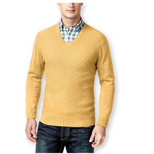 Club Room Mens Diamond Knit V-Neck Pullover Sweater - 1 of 1
