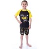 DC Comics Boys' Batman Ready For Action Shirt and Shorts 2 PC Pajama Set - 2 of 4