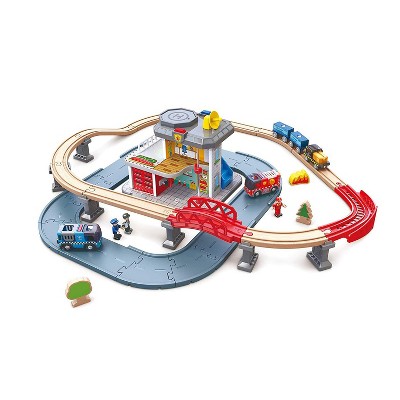 toy fire station & police station playset