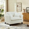 MAYEERTY Corduroy Tufted Comfortable Single Person Sofa Backrest Soft Seat Cushion Armrests Suitable for Living Room Bedroom - 2 of 4