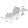 Kumasinova 1PC/2PCS Chaise Lounge Outdoor,Adjustable Pool Lounge Chairs with Aluminum Frame,Breathable Mesh Lounge Chair Outdoor for Patio&Deck - 2 of 4