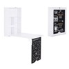 PAGED Office Desk Modern Foldable Writing Desk with Storage Shelves and Blackboard for Office, Study - 3 of 4