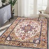 Gulches Rug 5*7 Vintage Bohemia Large Persian Non-slip Washable Rug For Living Room Kitchen Bedroom Living Room Flower Design Blue/Gold - 2 of 4