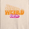 Women's - Barbie - Stacked Weird Barbie Lightweight French Terry Wide Neck Long Sleeve Shirt - 2 of 4