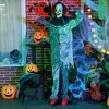 HOMCOM Clown Outdoor Halloween Decoration, Sound Activated Light Up Eyes & Sound Effects, Animated Prop for Party - 2 of 4
